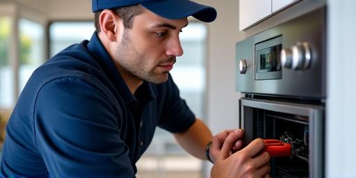 Técnico certificado trabajando